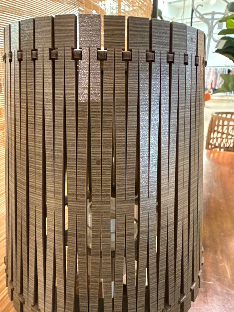 Lampe m. Træ flet